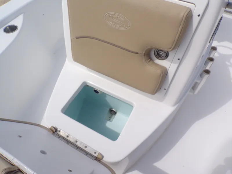 Slide: The Image of 2016 Sportsman 207 Masters boat with seat and storage. - 8