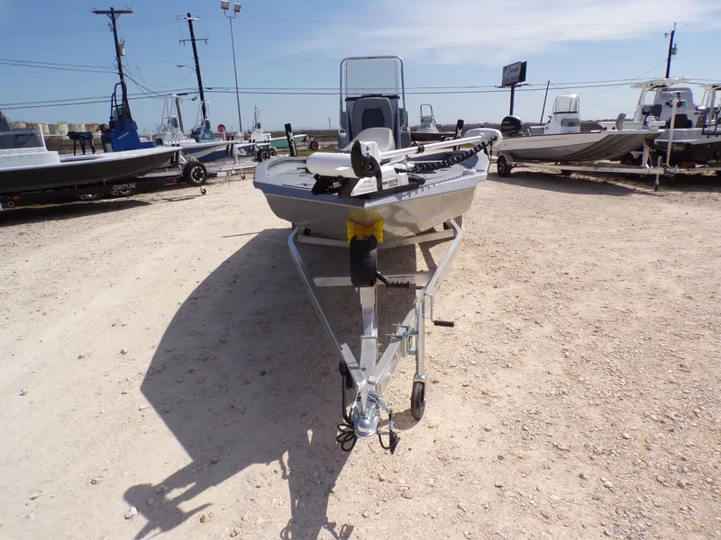 Slide: The Image of 2025 Xpress H20B Bay boat on trailer, ready for adventure. - 5