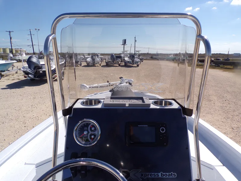 Slide: The Image of Interior view of Xpress H20B Bay boat, model year 2026. - 24