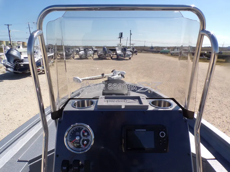 Slide: The Image of Interior view of Xpress H20B Bay boat, model year 2026. - 21