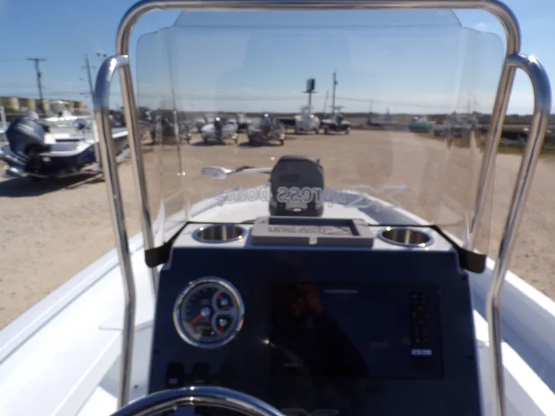 Slide: The Image of Interior view of Xpress H22B Bay boat, model year 2026. - 16