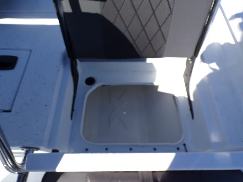 Slide: The Image of Interior of Xpress H22B Bay boat, model year 2026. - 26