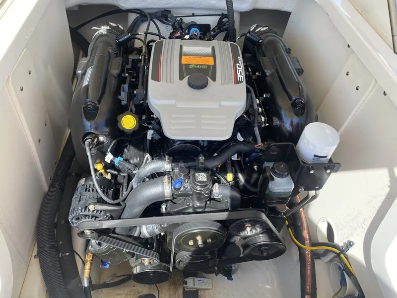 Slide: The Image of Engine compartment of a 2012 Chaparral 226 SSi with 350 HP engine. - 21
