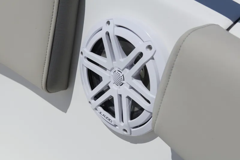 Slide: The Image of Speaker on 2026 Key West 249 FS boat, featuring JL Audio marine sound system. - 19