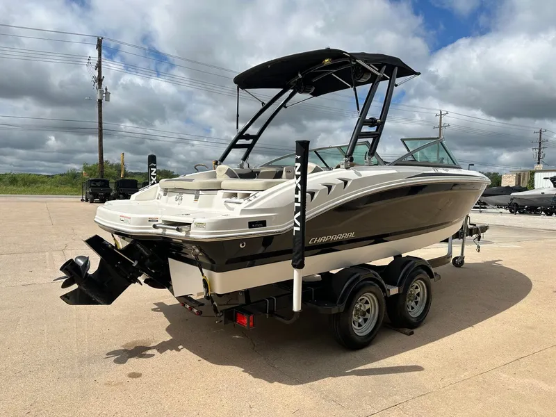 Slide: The Image of 2014 Chaparral 210 H20 Fish & Ski boat on trailer. - 5