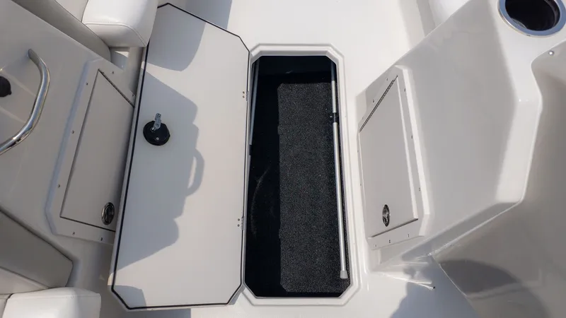 Slide: The Image of Open storage compartment in 2023 Starcraft 191SVX boat. - 12