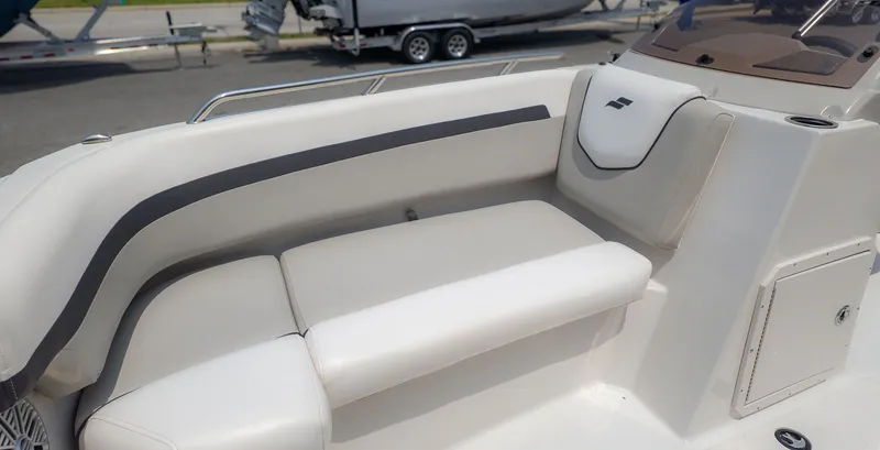 Slide: The Image of Interior view of 2023 Starcraft 191SVX boat with comfortable seating. - 17