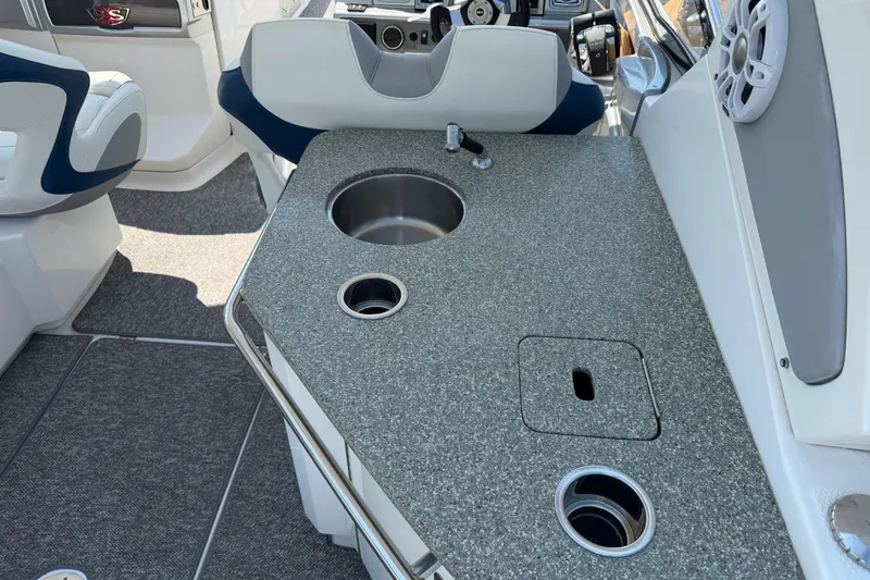 Slide: The Image of 2012 Chaparral 327 SSX boat interior with sink and countertop. - 15