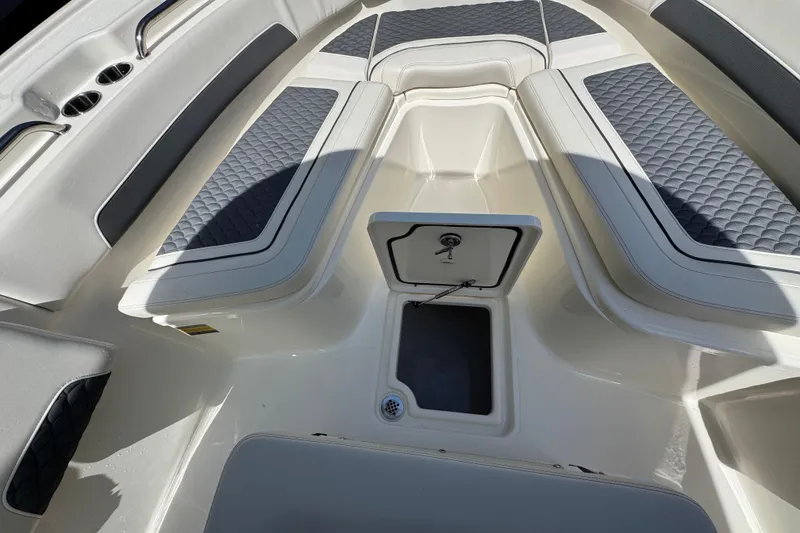 Slide: The Image of Interior view of Pioneer 250 Pelagic boat, model year 2026. - 7