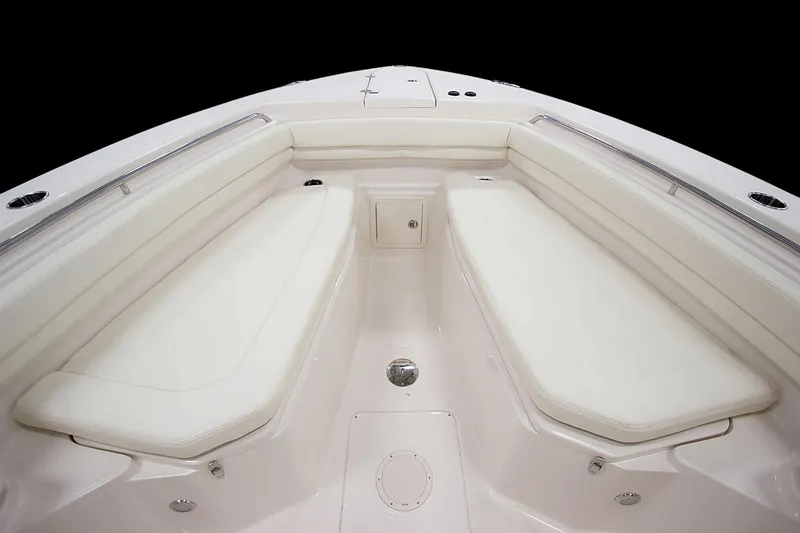 Slide: The Image of Manufacturer Provided Image: 2018 Grady-White Canyon 306 boat interior with cushioned seating. - 9