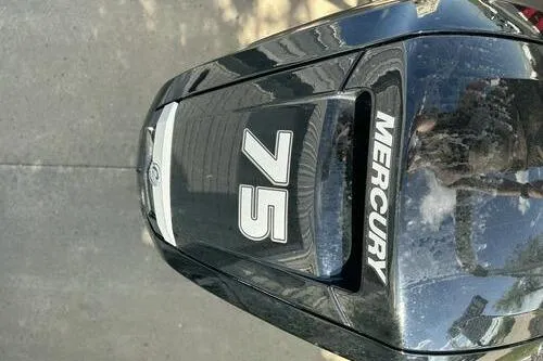 Slide: The Image of Mercury 75 outboard motor on 2025 Sun Tracker Bass Buggy 18 DLX boat. - 11