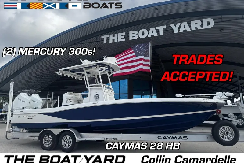The Image of 2021 Caymas 28 HB boat with dual Mercury 300 engines at The Boat Yard. Trades accepted. - 1