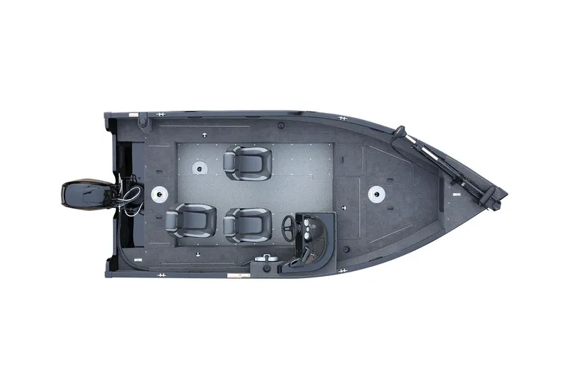 Slide: The Image of Manufacturer Provided Image: 2023 Lund 1650 Rebel XL SS boat, top view, spacious interior layout. - 25
