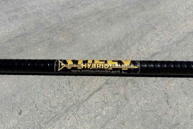 Slide: The Image of Stiffy Hybrid push pole on concrete surface, East Cape Vantage 2022 model. - 13