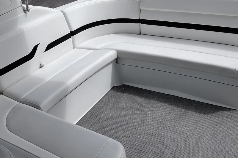 Slide: The Image of Luxurious white seating on 2005 Formula 330 Sun Sport boat interior. - 20