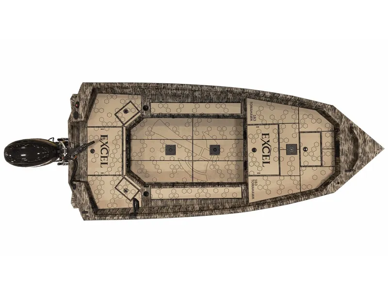 Slide: The Image of Top view of Excel Boats Tomahawk 183, 2026 model. - 16