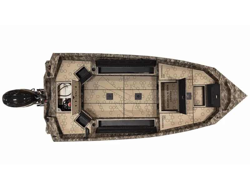 Slide: The Image of Top view of Excel Boats Tomahawk 183, 2026 model. - 17