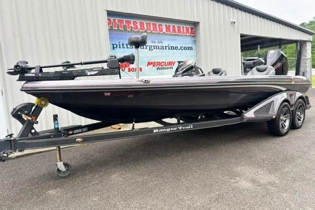 Slide: The Image of 2019 Ranger Z521L boat on trailer at Pittsburg Marine dealership. - 1