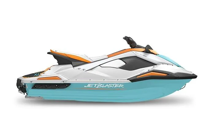 Slide: The Image of Manufacturer Provided Image: 2026 Yamaha WaveRunner JetBlaster LTD, sleek design, vibrant colors, side view. - 13