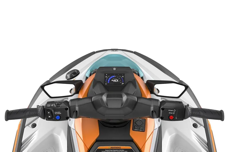 Slide: The Image of Manufacturer Provided Image: 2026 Yamaha WaveRunner JetBlaster LTD dashboard with digital display and controls. - 16
