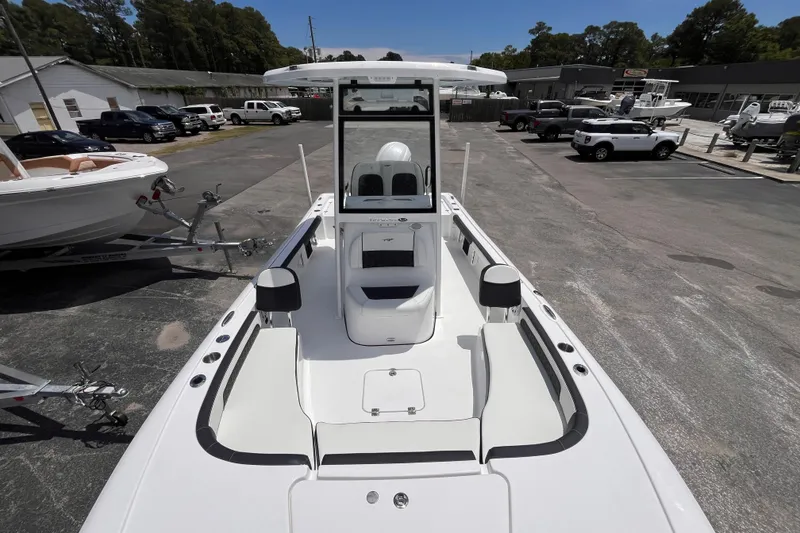 Slide: The Image of 2026 Tidewater 2300 Carolina Bay boat in parking lot. - 11