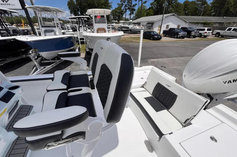Slide: The Image of 2026 Tidewater 2300 Carolina Bay boat with luxurious seating. - 14