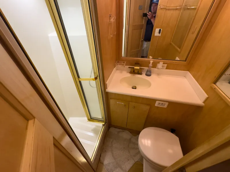 Slide: The Image of Bathroom in 1999 Navigator 5300 with shower and sink. - 24