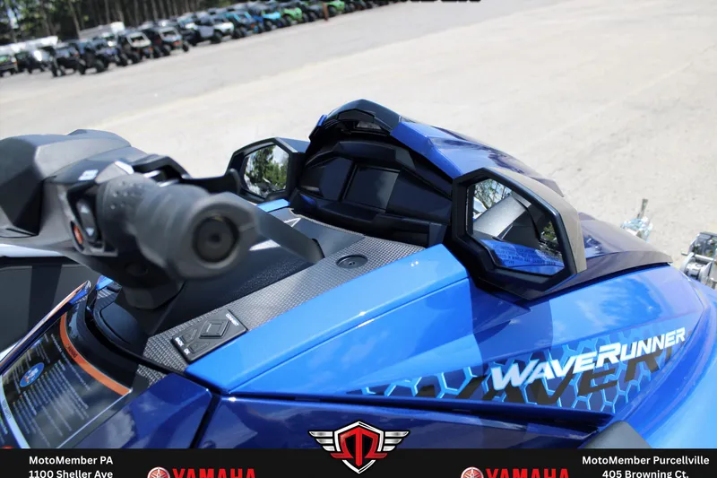 Slide: The Image of 2026 Yamaha WaveRunner VX Limited HO, blue, close-up of handlebars and dashboard. - 7