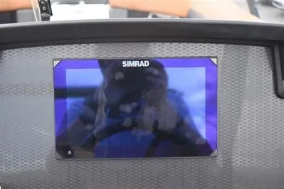 Slide: The Image of Simrad display on 2026 Princecraft Vouge 25 RL boat dashboard. - 42