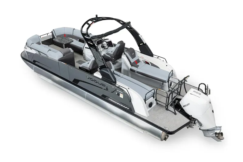Slide: The Image of Manufacturer Provided Image: 2025 Princecraft Vogue 25 XT pontoon boat with sleek design and modern features. - 64