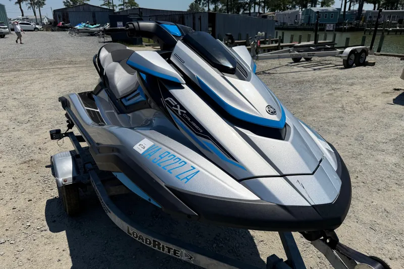 Slide: The Image of 2020 Yamaha WaveRunner FX Cruiser HO on trailer, parked outdoors. - 7