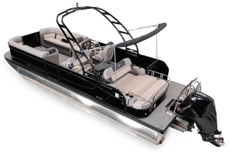 Slide: The Image of Manufacturer Provided Image: 2026 Princecraft Quorum 25 RL pontoon boat with sleek design and spacious seating. - 42