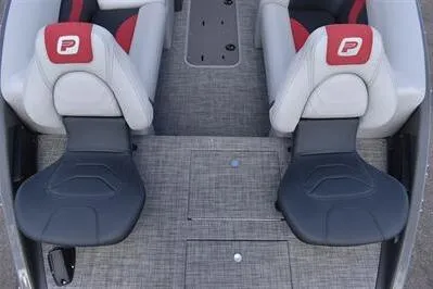 Slide: The Image of 2026 Princecraft Ventura 194 boat interior with stylish seating and modern design. - 7