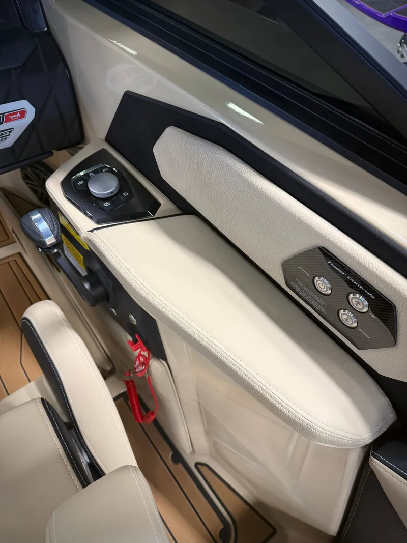 Slide: The Image of Interior of the 2026 Nautique Super Air Nautique S23 boat. - 12