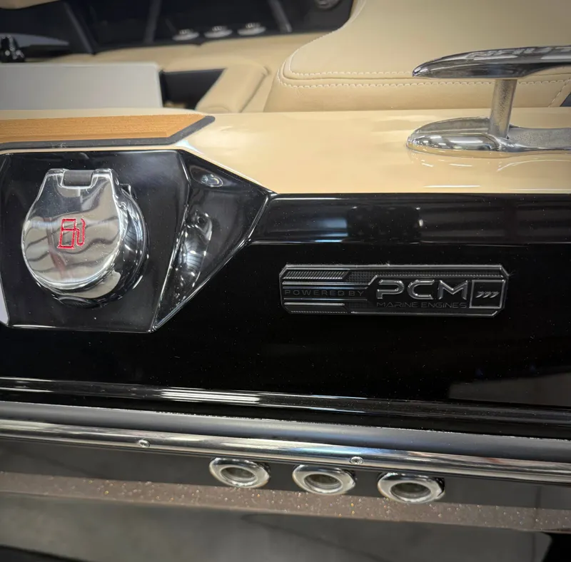 Slide: The Image of 2026 Nautique Super Air Nautique S23 dashboard with PCM engine. - 19