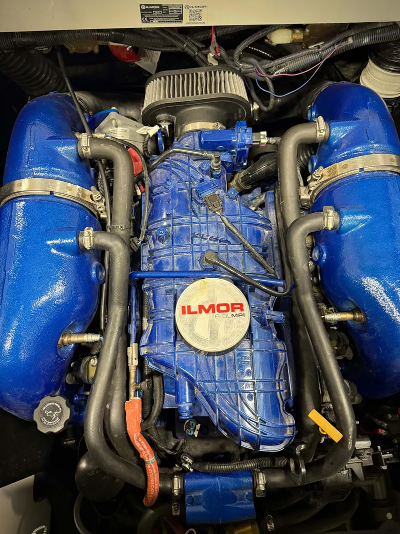 Slide: The Image of Ilmor engine in 2021 MasterCraft XT22 boat. - 21