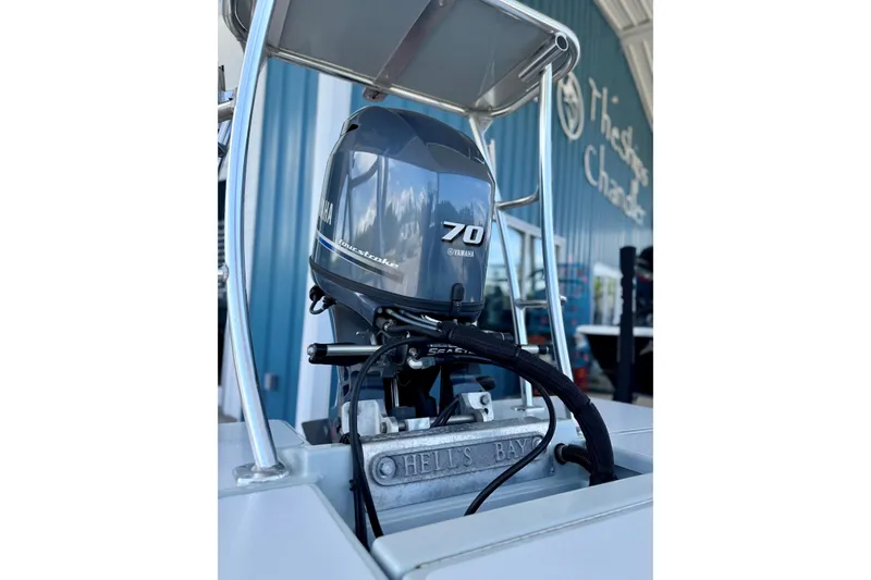 Slide: The Image of 2020 Hells Bay Professional boat with Yamaha 70 outboard with Jack Plate. - 3
