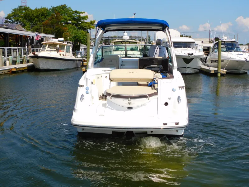 Slide: The Image of Monterey SPORT YACHT 295, 2019, docked at marina, sunny day. - 3