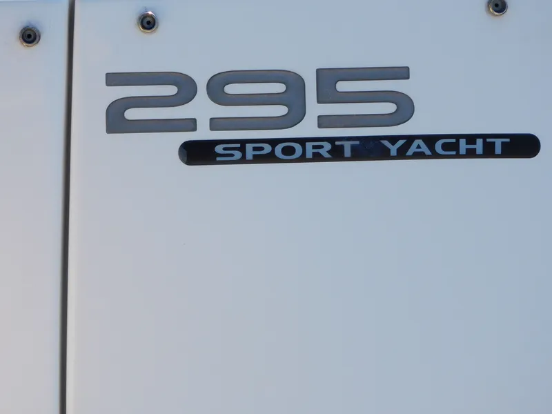 Slide: The Image of Monterey SPORT YACHT 295 emblem on white background. - 71