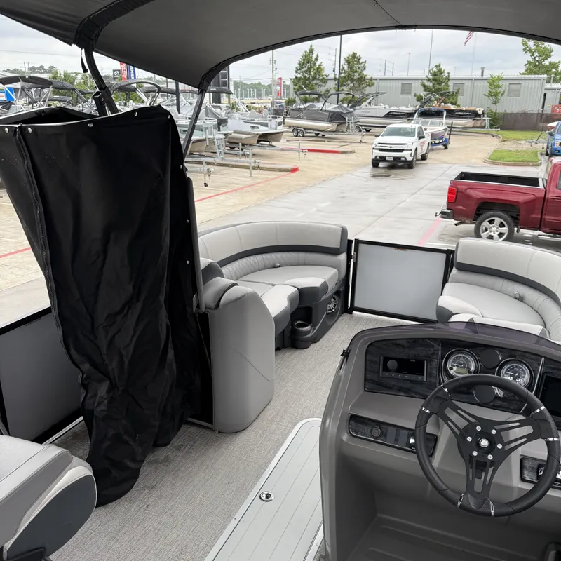 Slide: The Image of Interior view of Avalon Catalina Versatile Rear Bench 2025 boat. - 17
