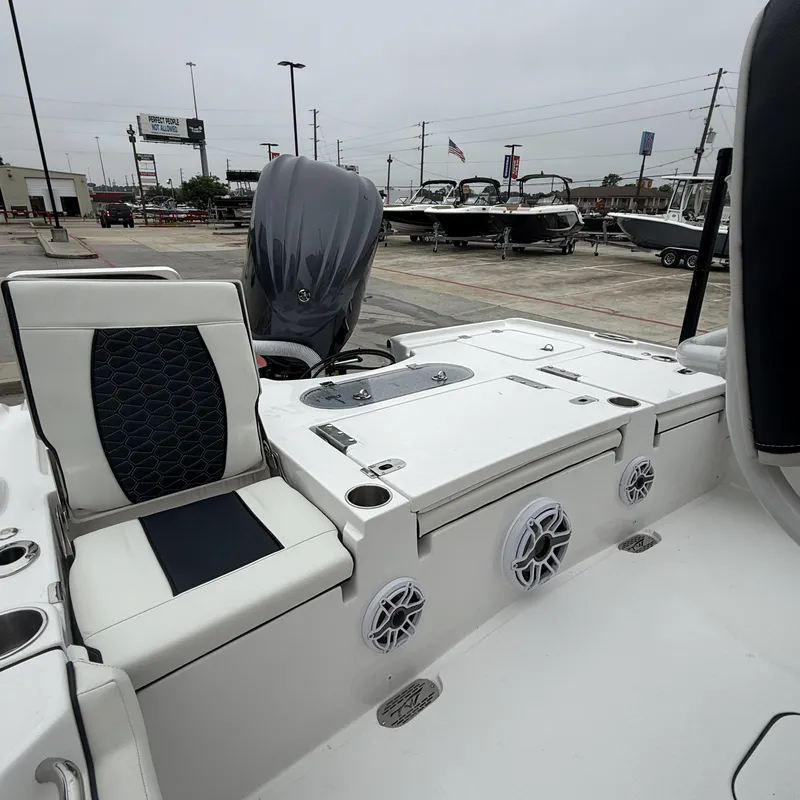 Slide: The Image of Interior view of the 2026 Tidewater 2500 Carolina Bay boat. - 27