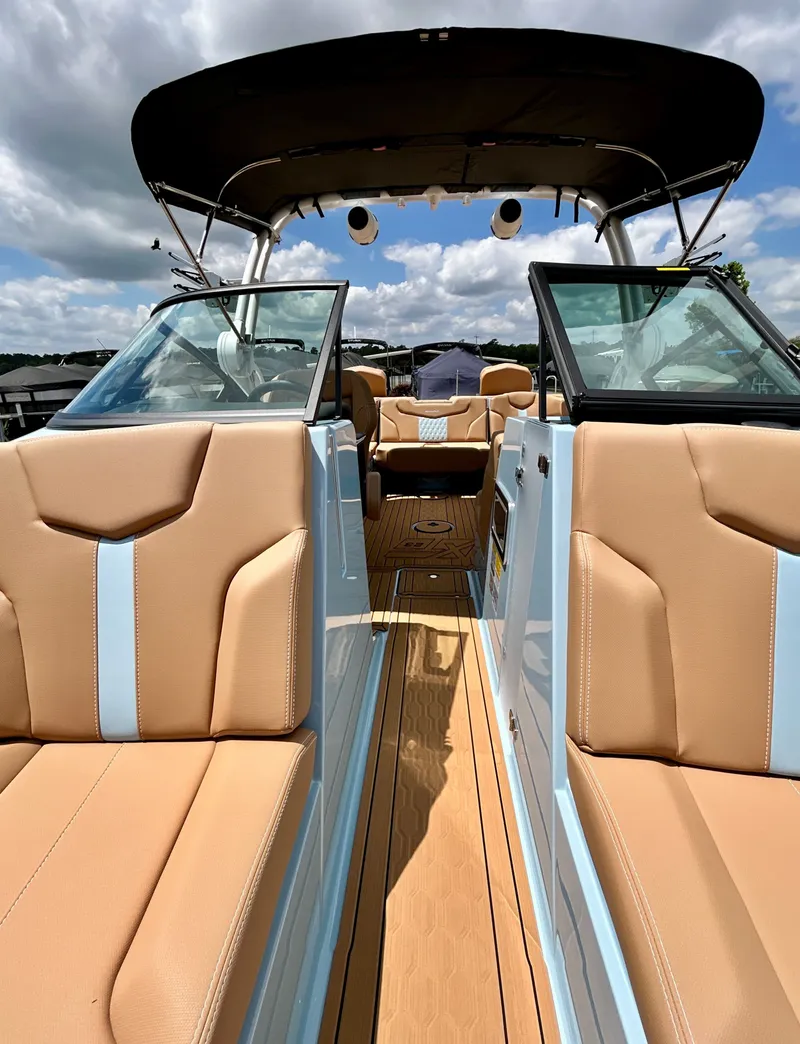 Slide: The Image of Interior of 2026 MasterCraft XT23 with luxurious seating. - 20