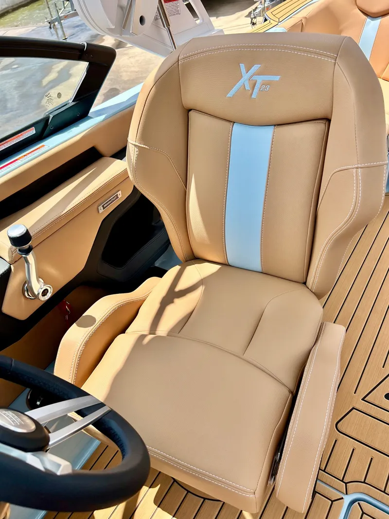 Slide: The Image of Luxurious seating in the 2026 MasterCraft XT23 boat. - 27