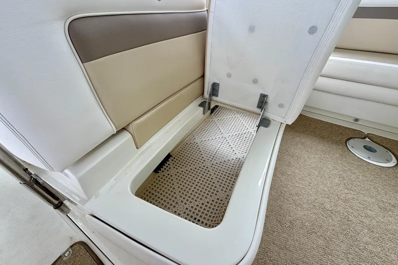 Slide: The Image of Interior storage compartment of a 2012 Sea Ray 450 Sundancer yacht. - 13