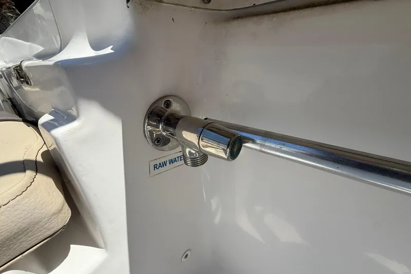 Slide: The Image of Raw water outlet on 2021 Tidewater 1910 Bay Max boat. - 22