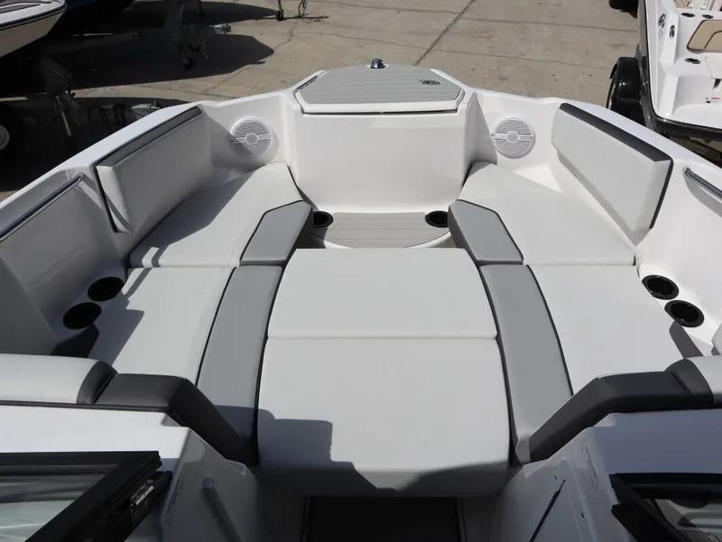 Slide: The Image of Interior of Yamaha AR220 boat, model year 2025. - 14
