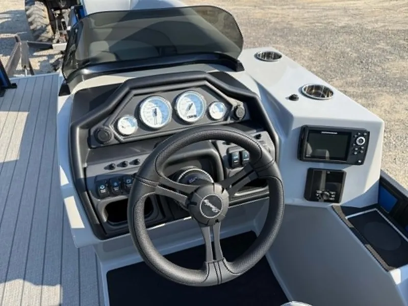 Slide: The Image of Cockpit of Bentley Pontoons Legacy 223 Navigator 2026. - 3
