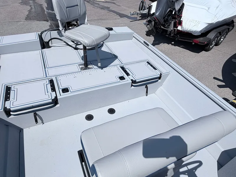 Slide: The Image of Interior view of G3 Gator Tough 20CCJ DLX boat, model year 2026. - 10
