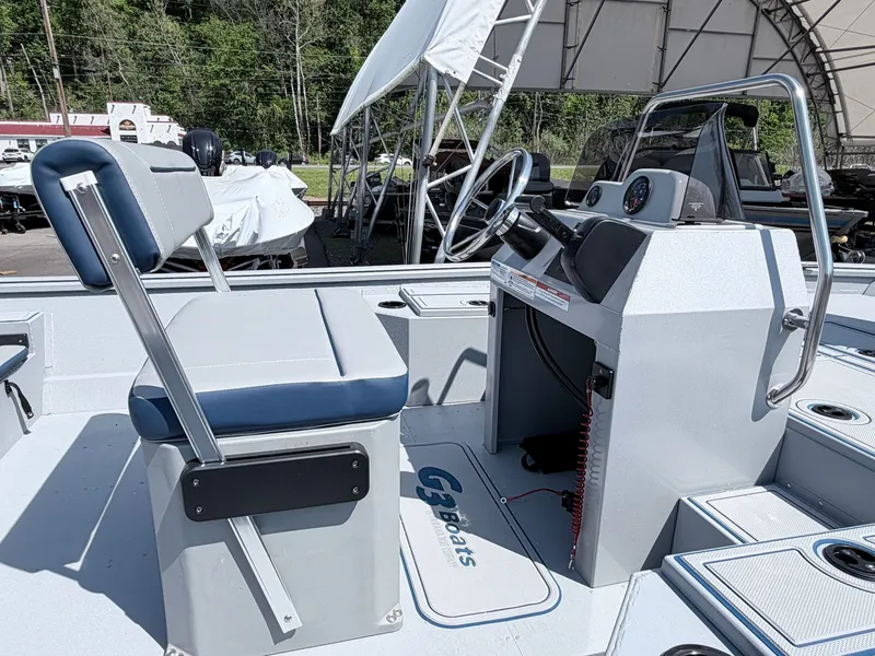 Slide: The Image of Interior view of G3 Gator Tough 20CCJ DLX boat, model year 2026. - 12