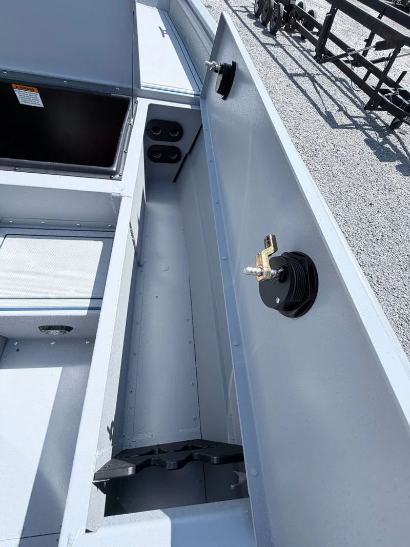 Slide: The Image of Interior view of G3 Gator Tough 20CCJ DLX 2026 boat. - 20